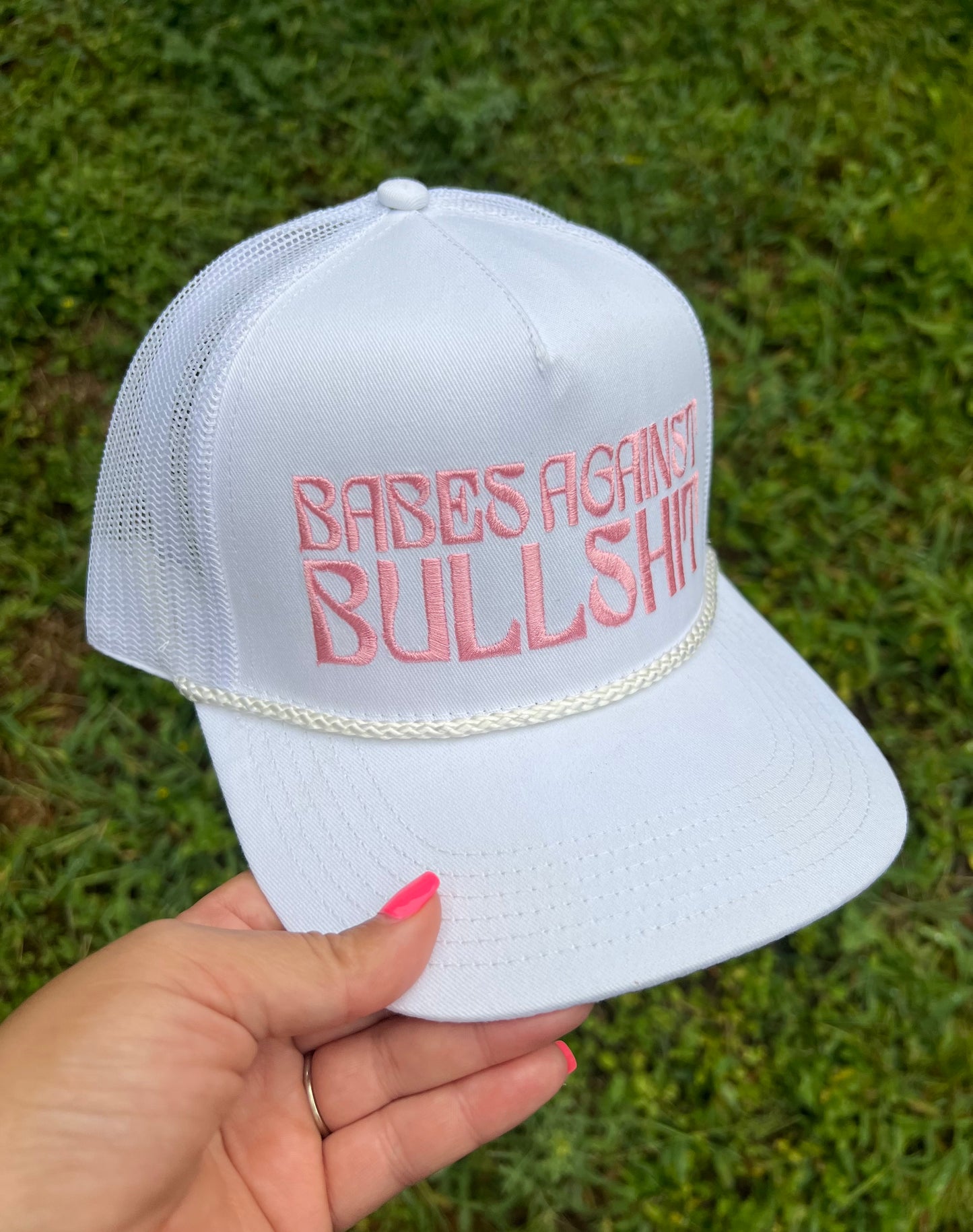 BABES AGAINST BULLSHIT Structured Hat
