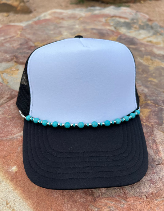 Small Turquoise Stone Hat Chain