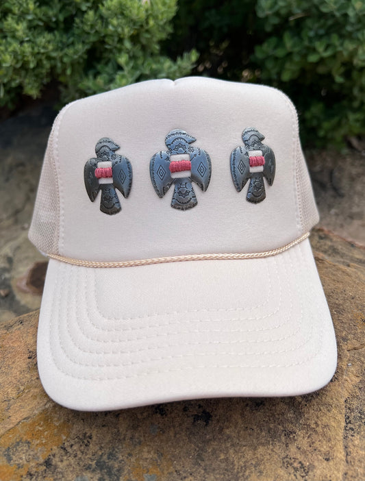 Tan Thunderbird Concho Foam Hat