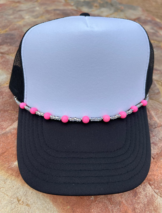 Light Pink & Clear Hat Chain