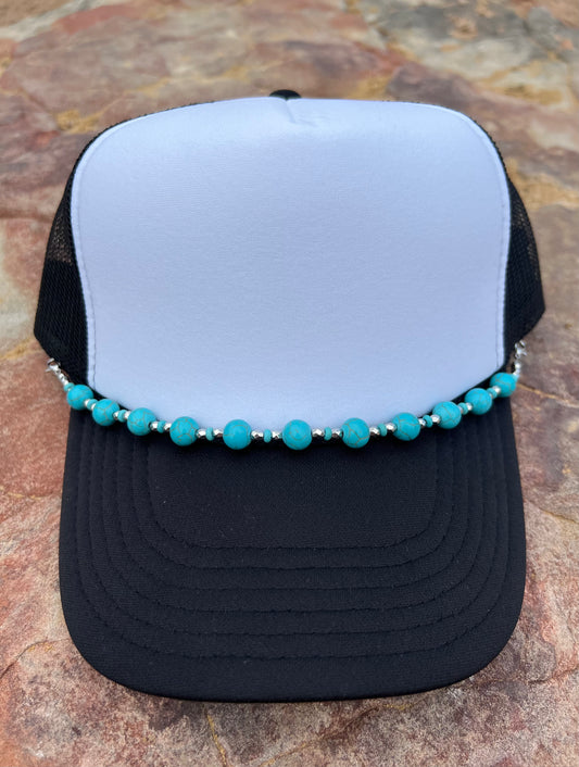 Large Turquoise Stone Hat Chain