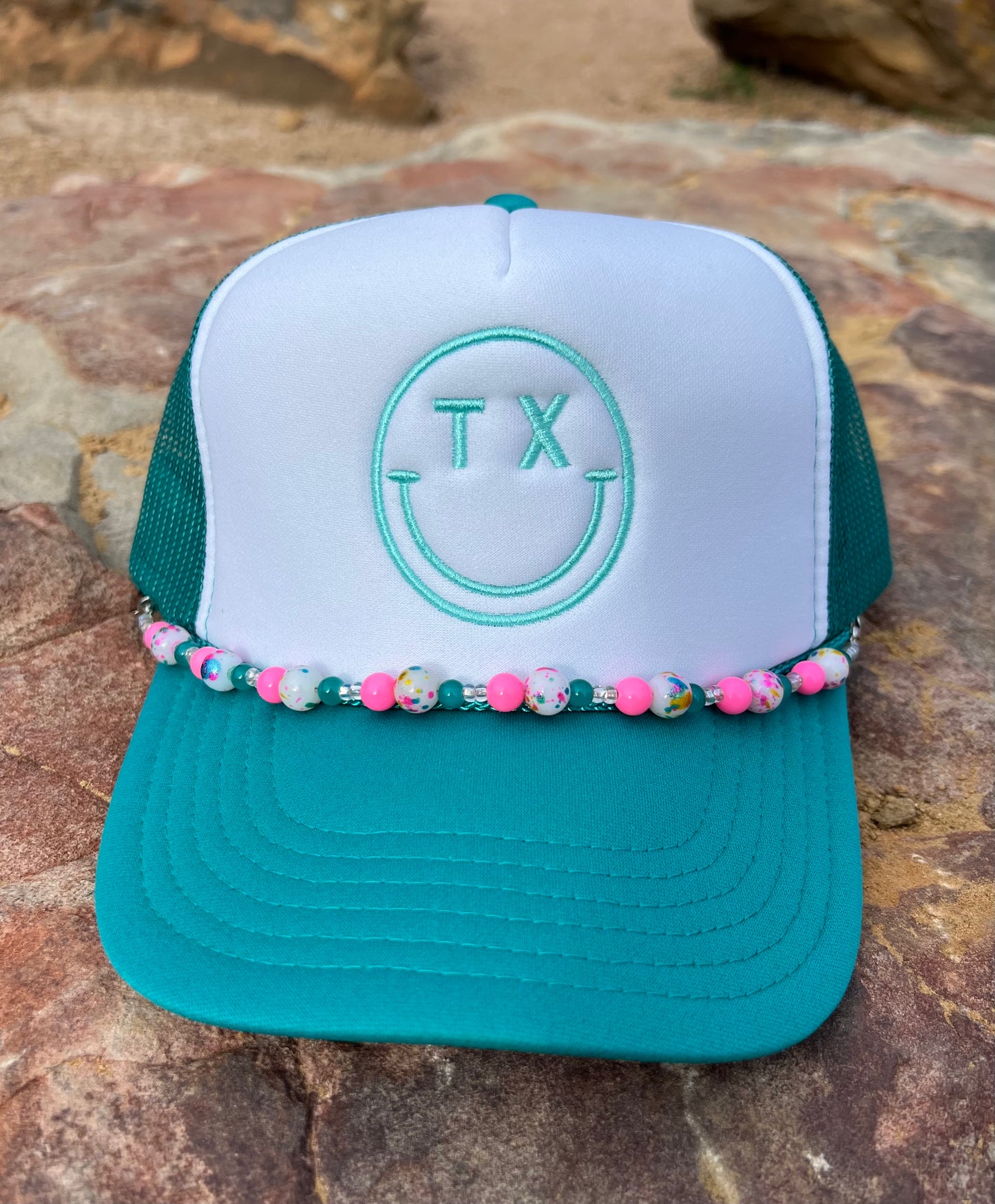 Light Pink & Teal Hat Chain