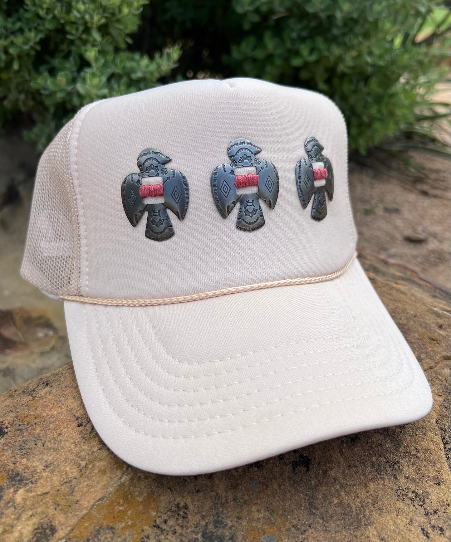 Tan Thunderbird Concho Foam Hat