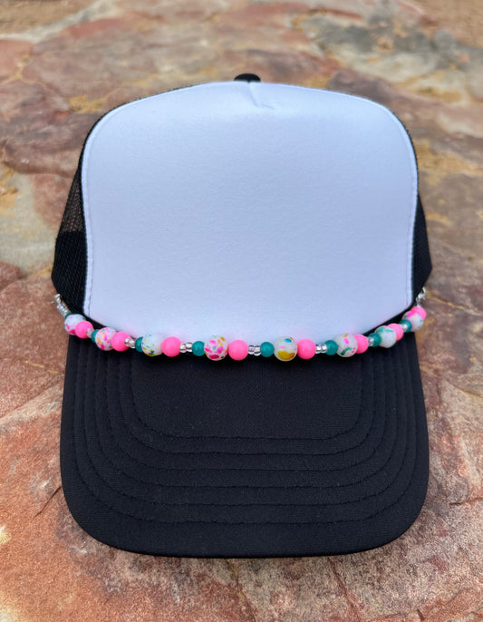 Light Pink & Teal Hat Chain