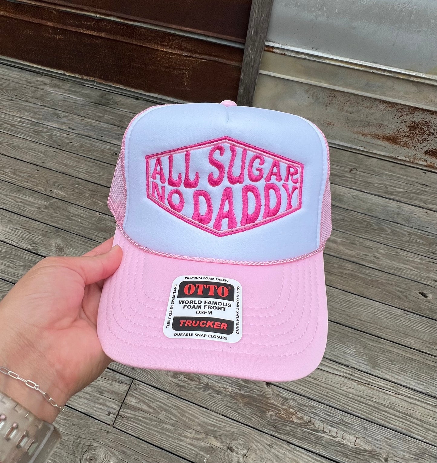 ALL SUGAR NO DADDY Foam Trucker Hat