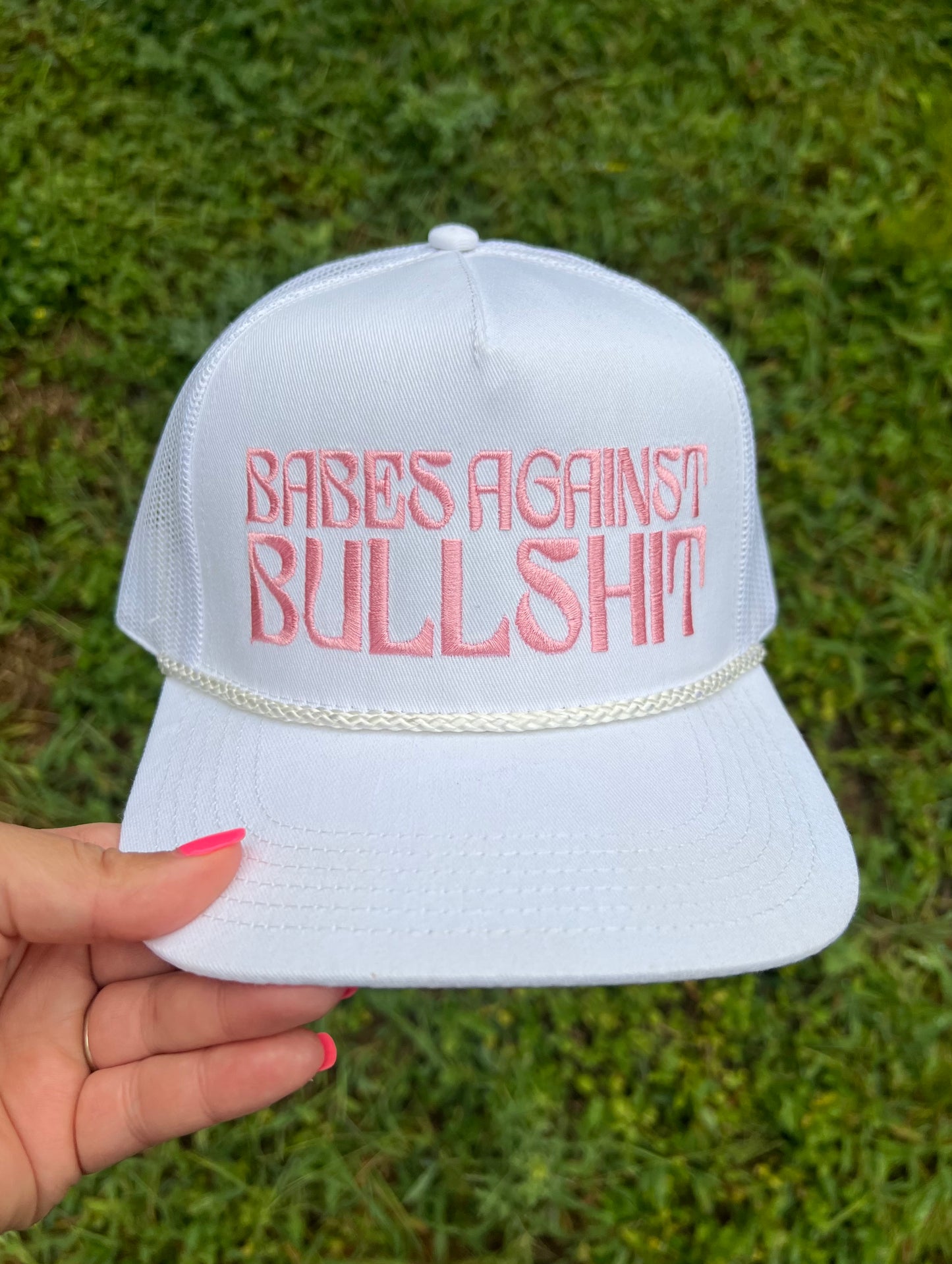 BABES AGAINST BULLSHIT Structured Hat