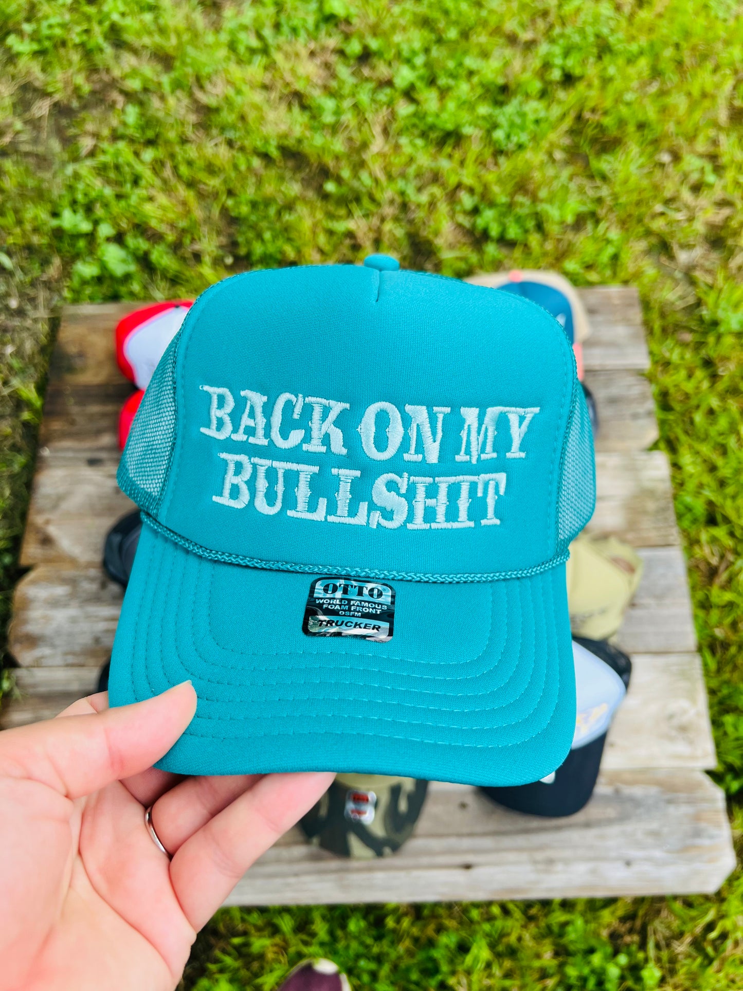 BACK ON MY BS Foam Trucker Hat