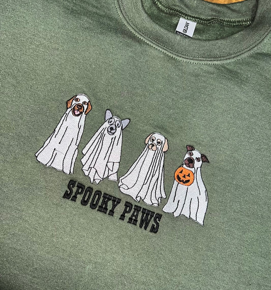 Spooky Paws Crewneck Sweatshirt